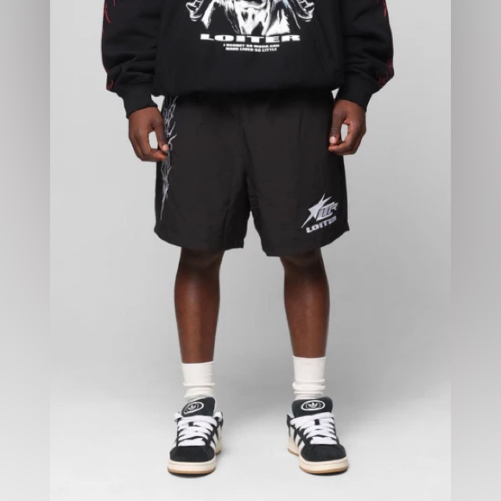 Loiter Cyber Beach Shorts Black - Picture 2 of 6